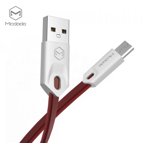 Mcdodo Gorgeous Series USB AM To Micro USB (1 m) Red-White | Příslušenství k mobilním telefonům | McDodo