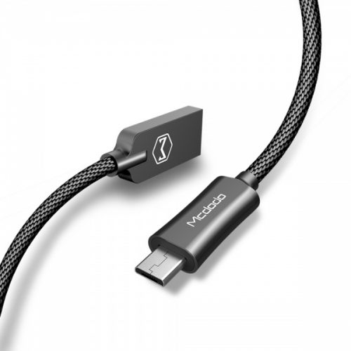 Mcdodo Knight Series USB AM To Micro USB Data Cable (2 m) Black | Příslušenství k mobilním telefonům | McDodo